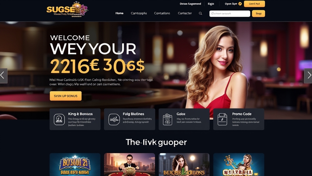 Casino homepage showing a Chicken Road sign-up bonus banner and promo panel